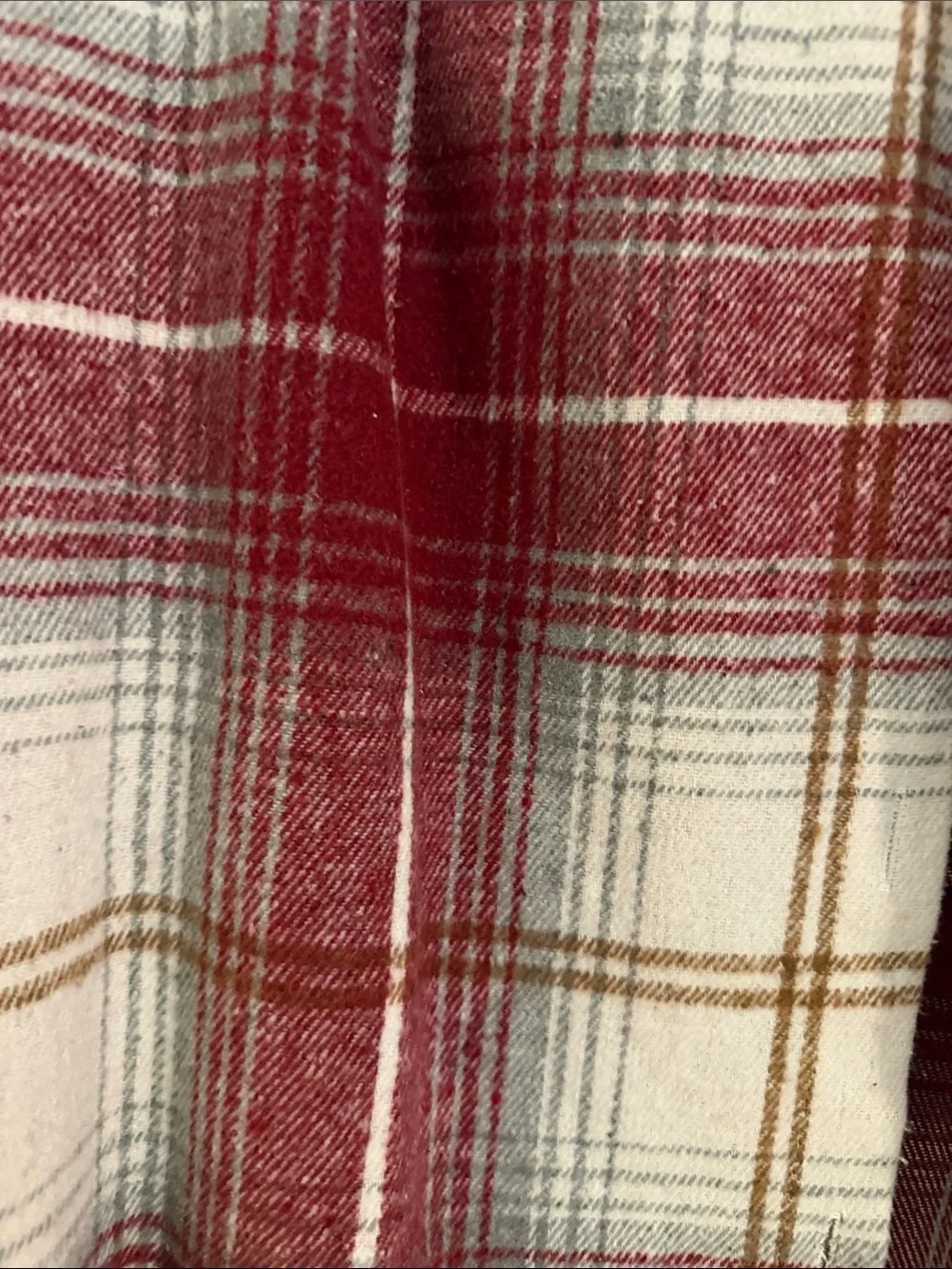 SHEIN Plaid Sleeveless Button-Up Shackets in Orange and Burgundy - Picture 3 of 5
